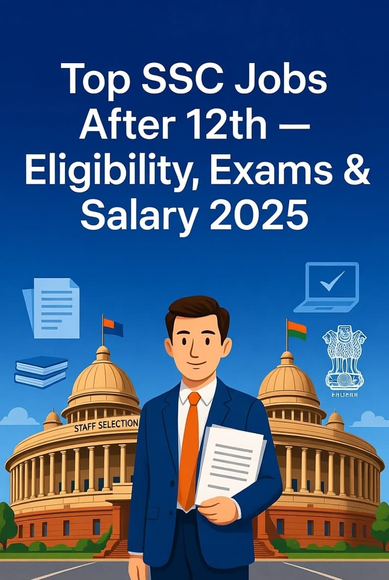 Cover image for Jobs in SSC after 12th - Check Eligibility, Exams, Expected Salary